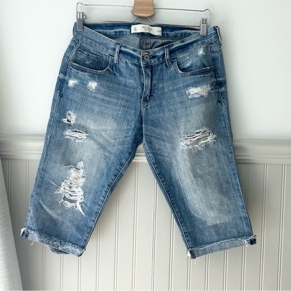 Y2K Abercrombie & Fitch Bermuda Distressed Women Shorts size 6